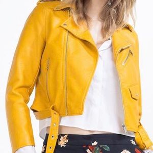 Zara faux leather jacket